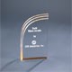 4" x 7" Gold Wave Acrylic Trophy Award 2