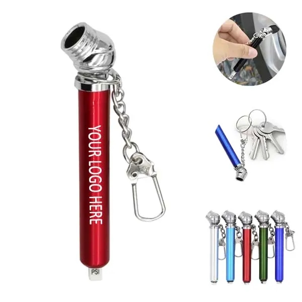 Aluminum Tire Gauge Keychain 5