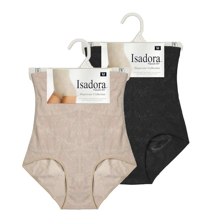 Women Extra Strength Floral Mesh Control Shapers 2