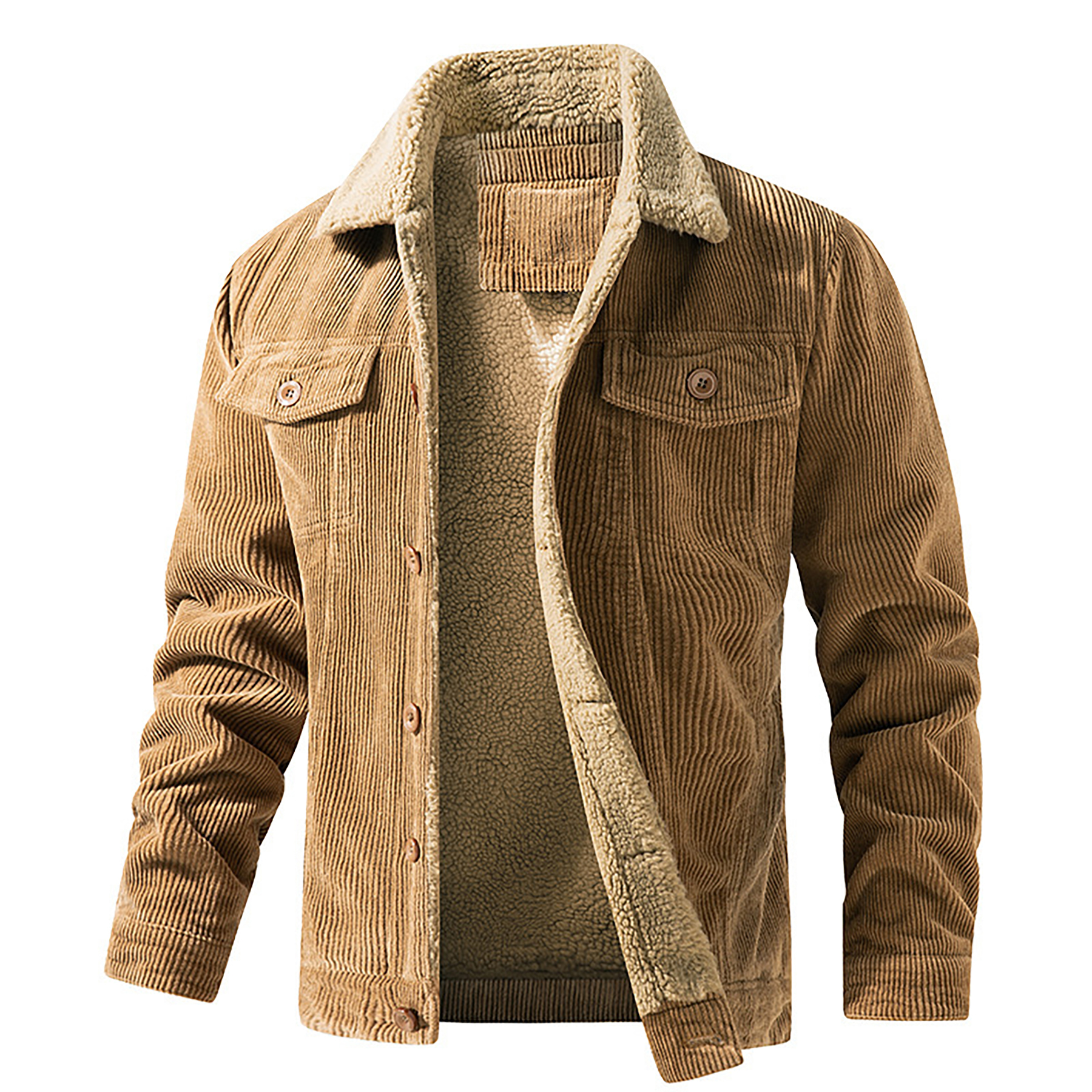 Men's Corduroy Lapel Jacket 8