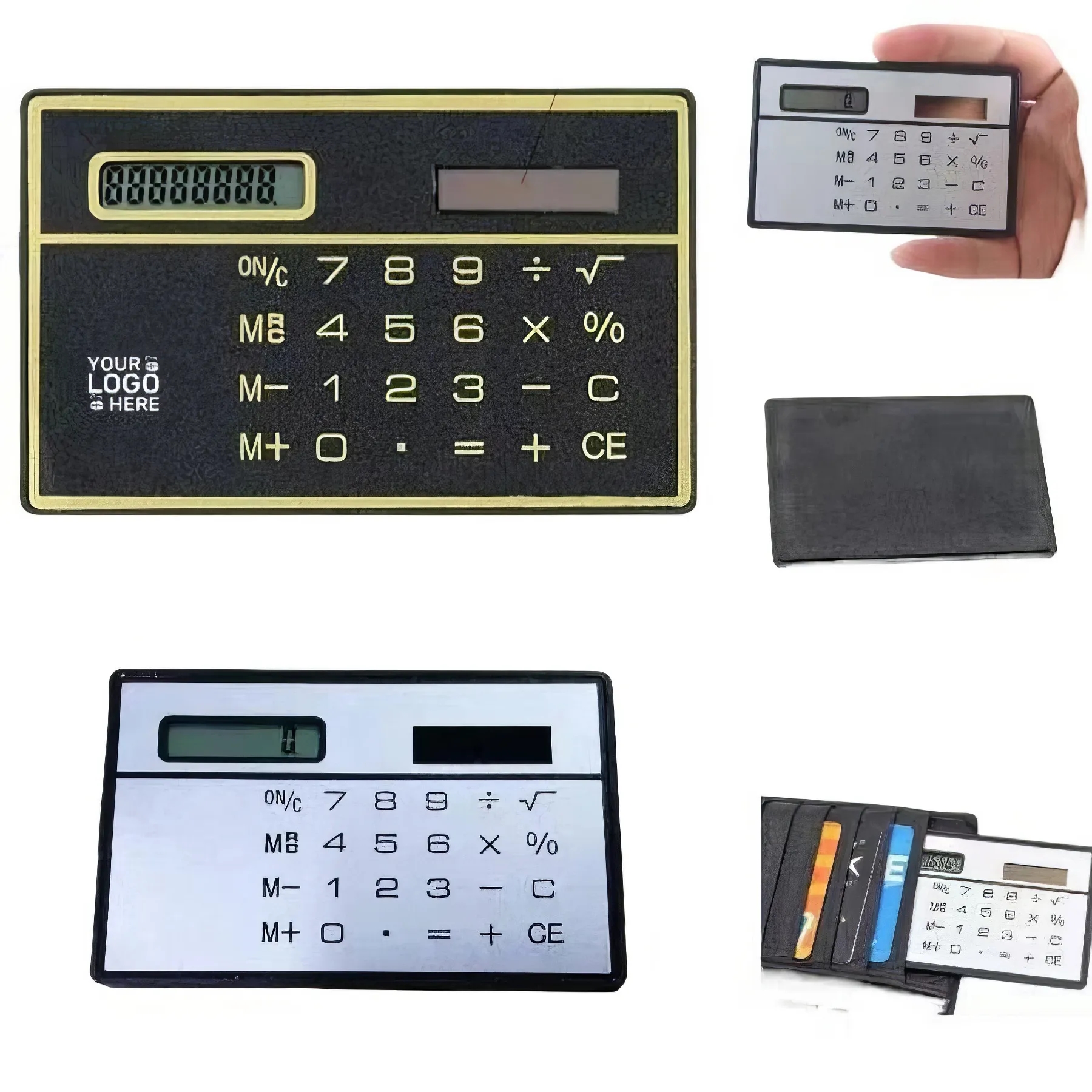 Custom 8 Digit Ultra Thin Solar Power Calculator 2
