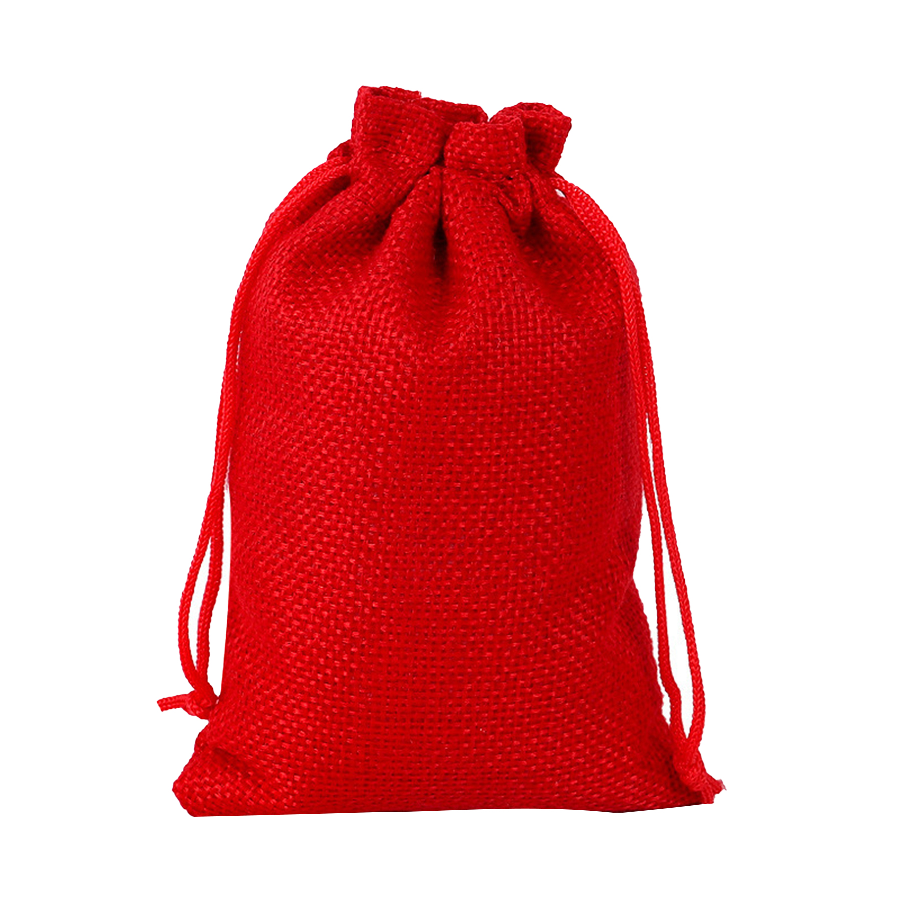 Burlap Gift Drawstring Pouch, 5"x7" 5