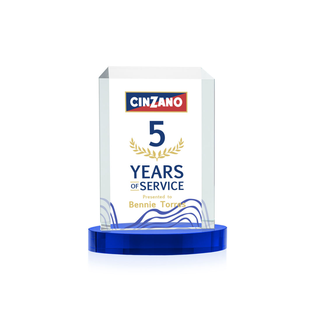 Dalton VividPrint™ Award on Alberton Base - Blue 9