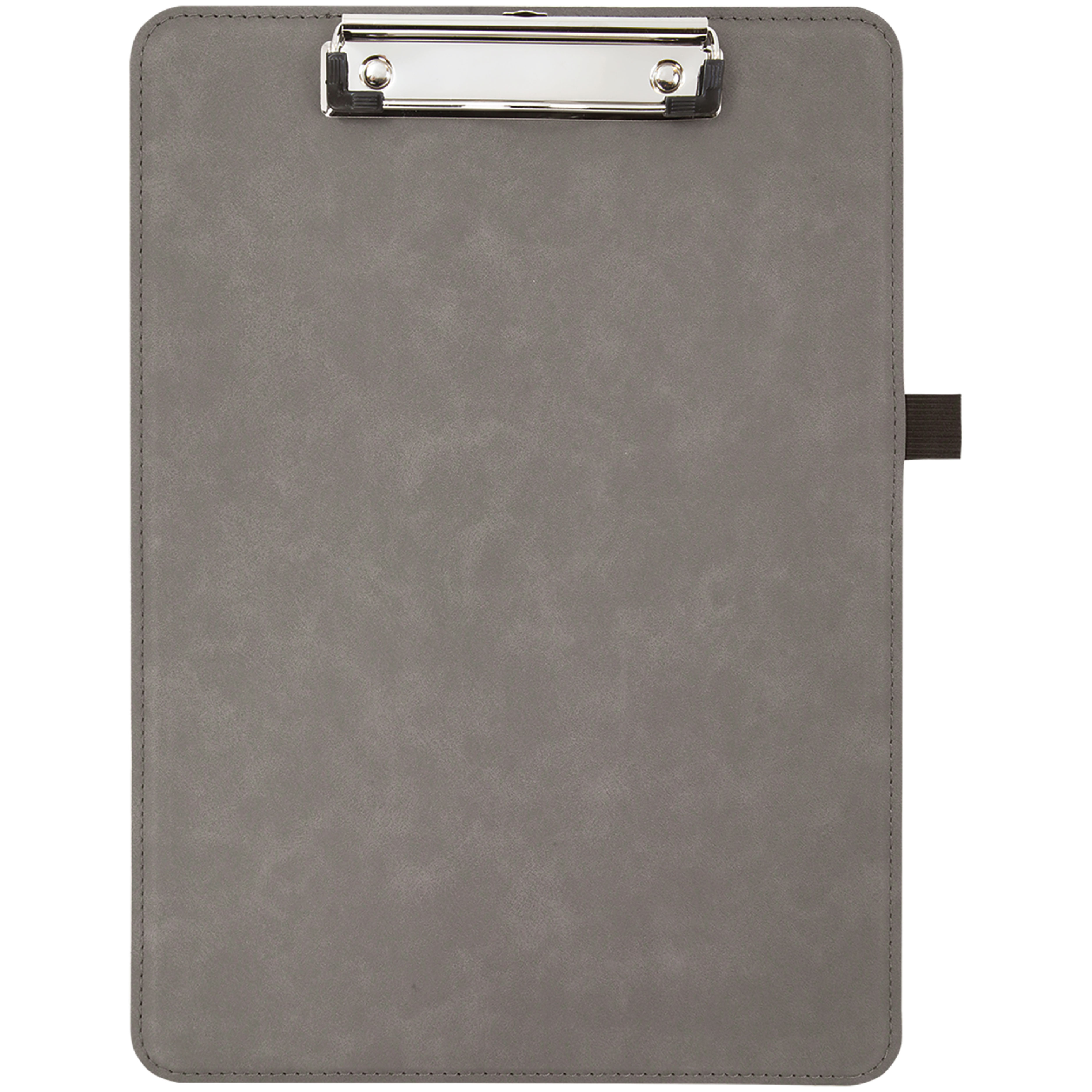 9" x 12 1/2" Gray/Black Leatherette Clipboard 9