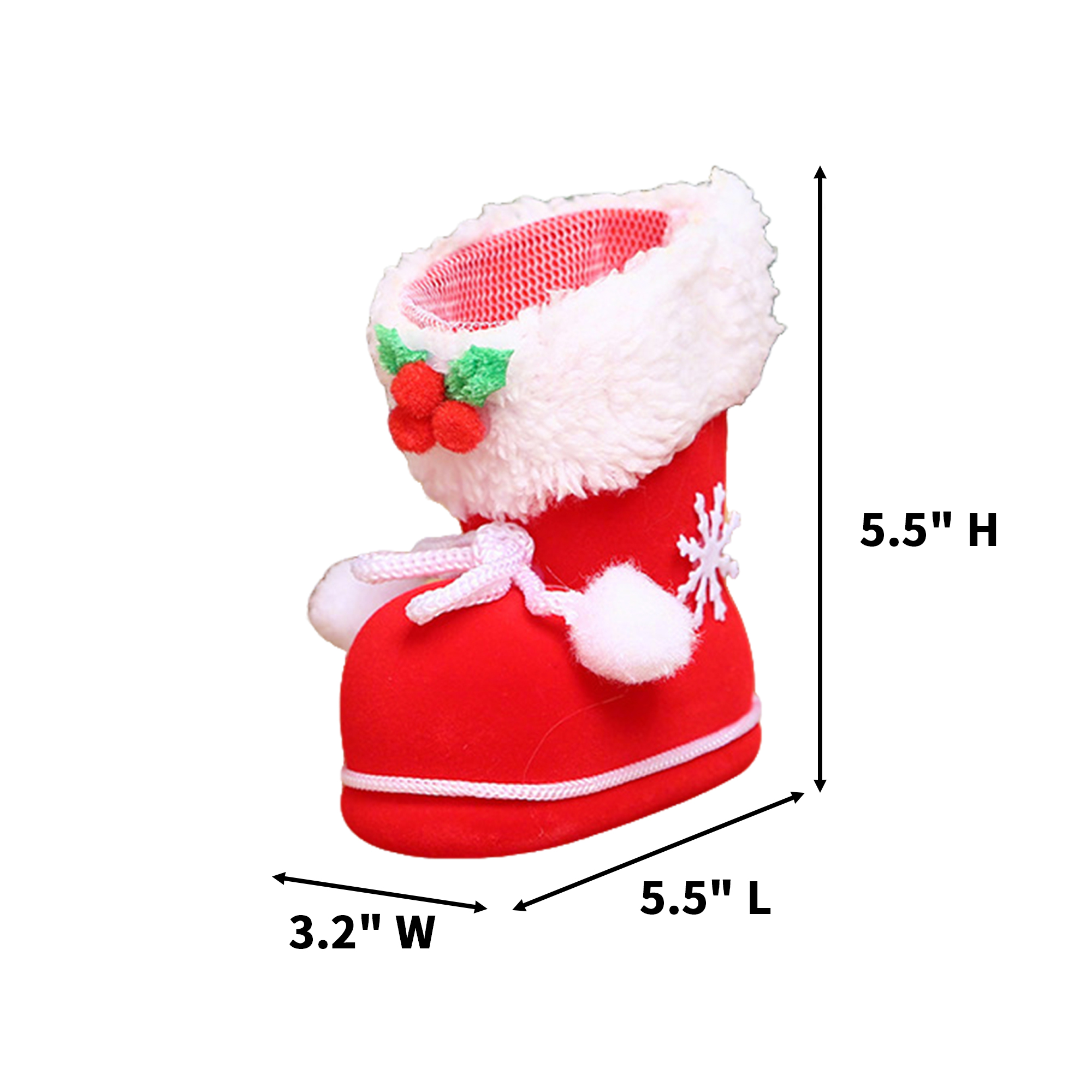 Christmas Boot Candy Bag With Pen Holder Multi Size 7