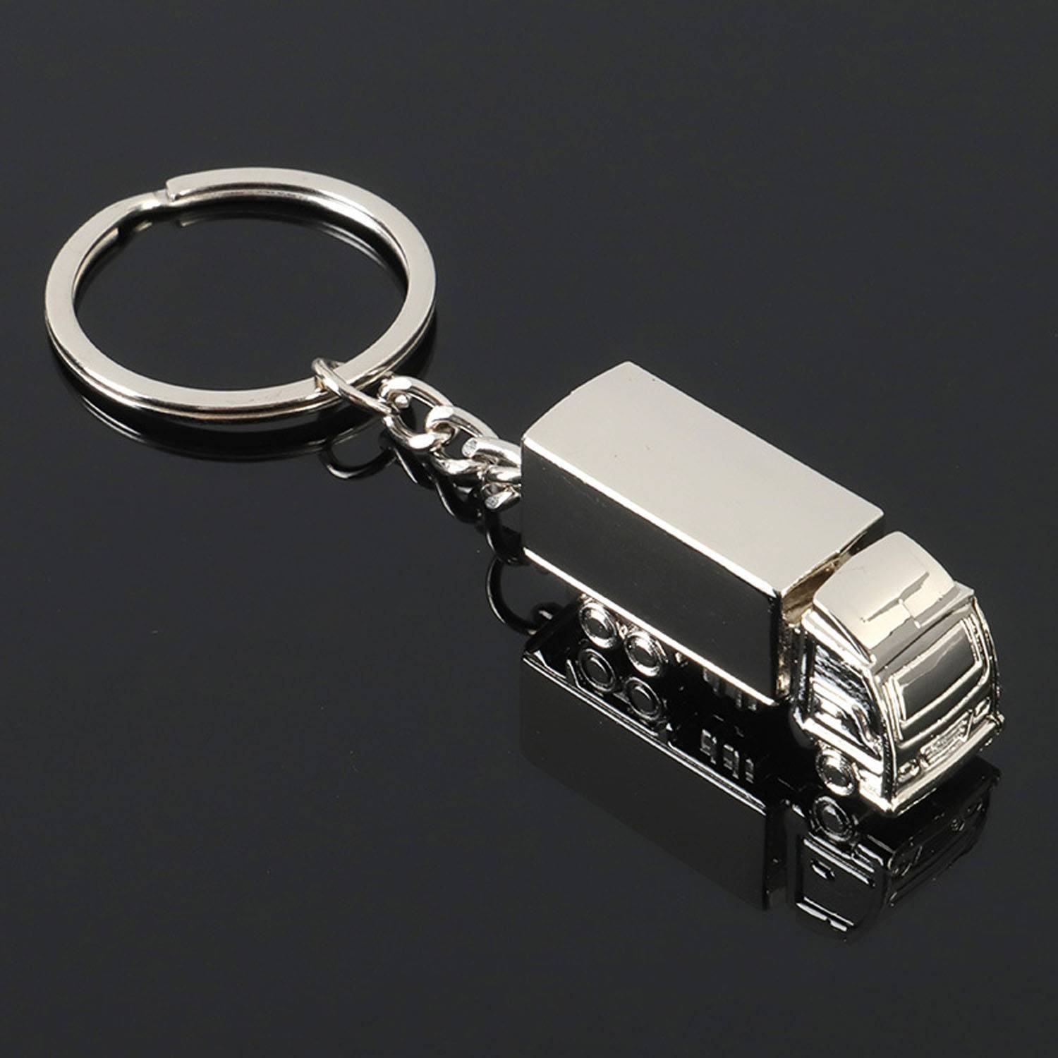 Mini Truck-Shaped Metal Keychain – Polished & Durable 5