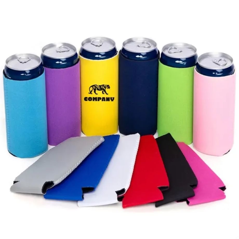 Custom Can Cooler Sleeve, custom koozie with logo imprint 2