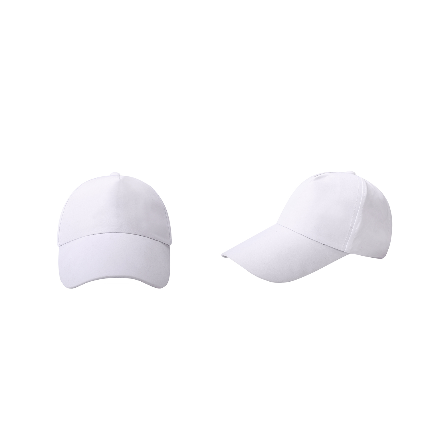 Stock Solid Color Poly Peach Skin 5 Panel Cap w/Velcro Back Fastener 3