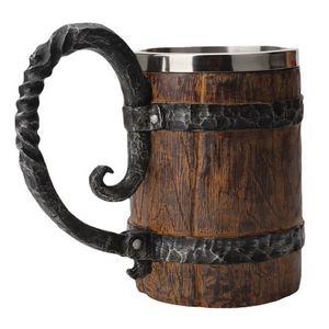 Kndatle Handmade Wooden Barrel Beer Mug 4