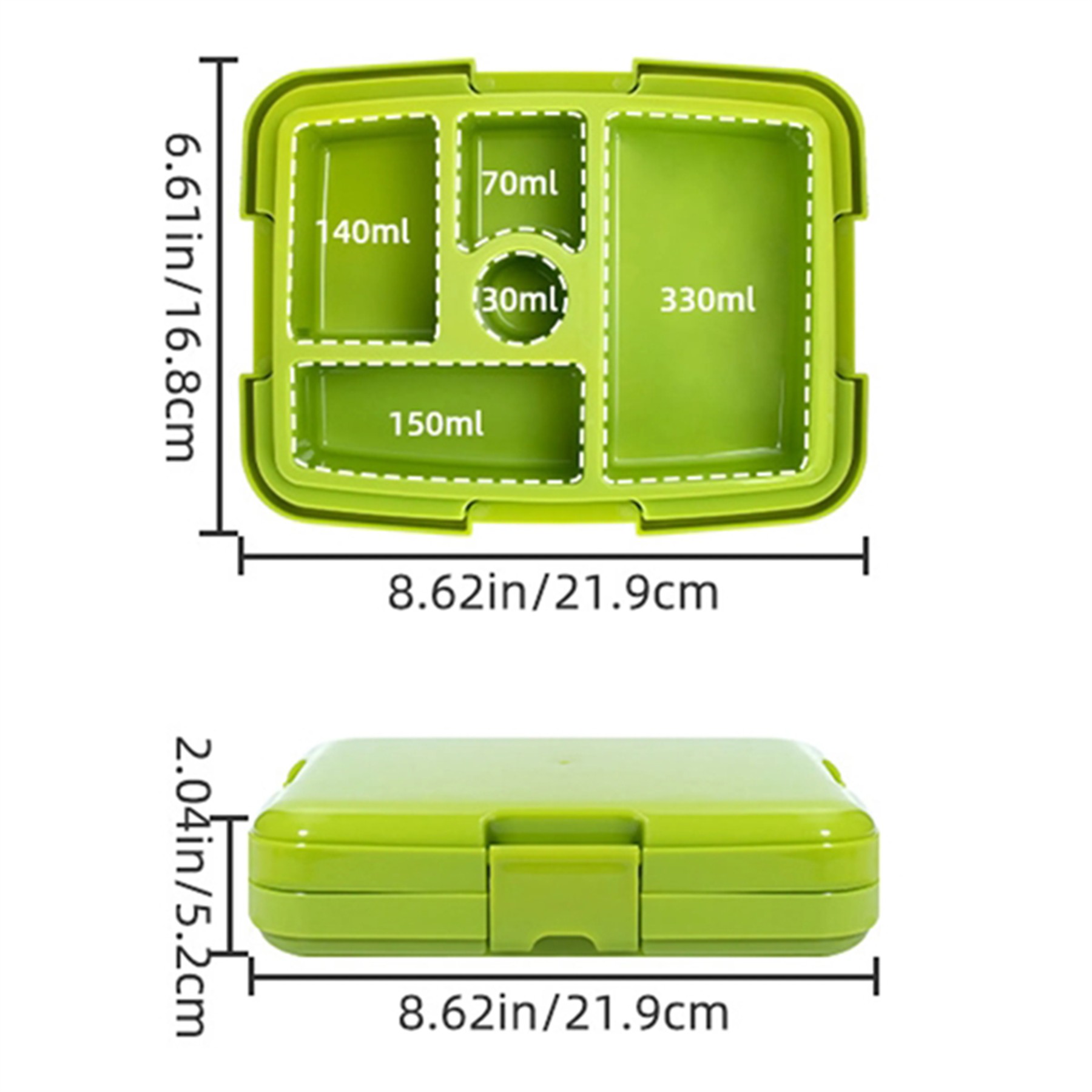 Children'S Compartment Lunch Box 8