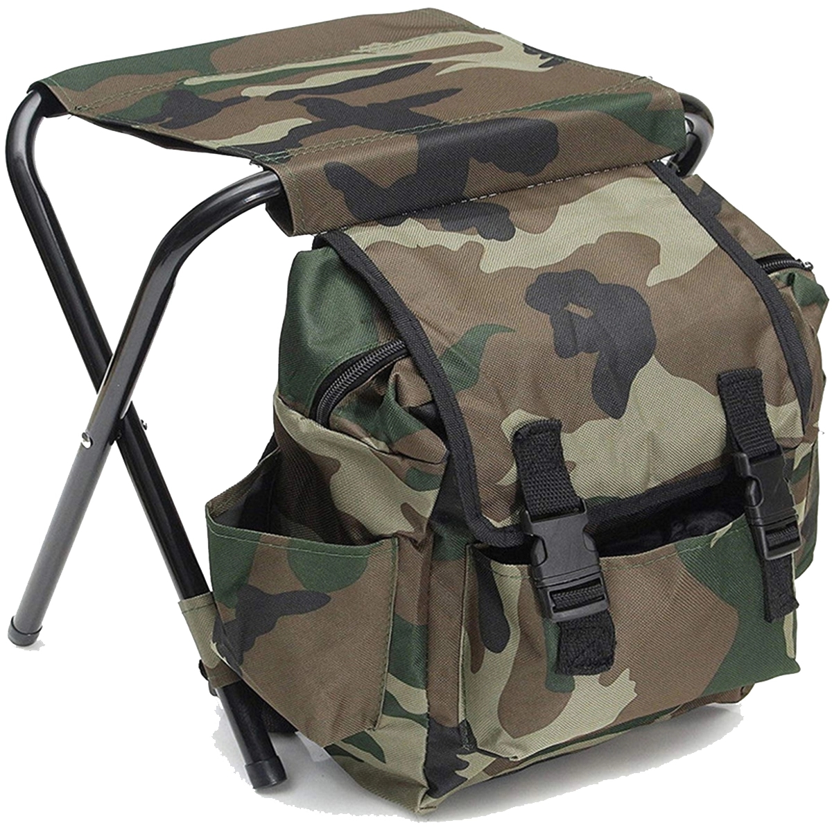 Portable mountaineering backpack chair 1