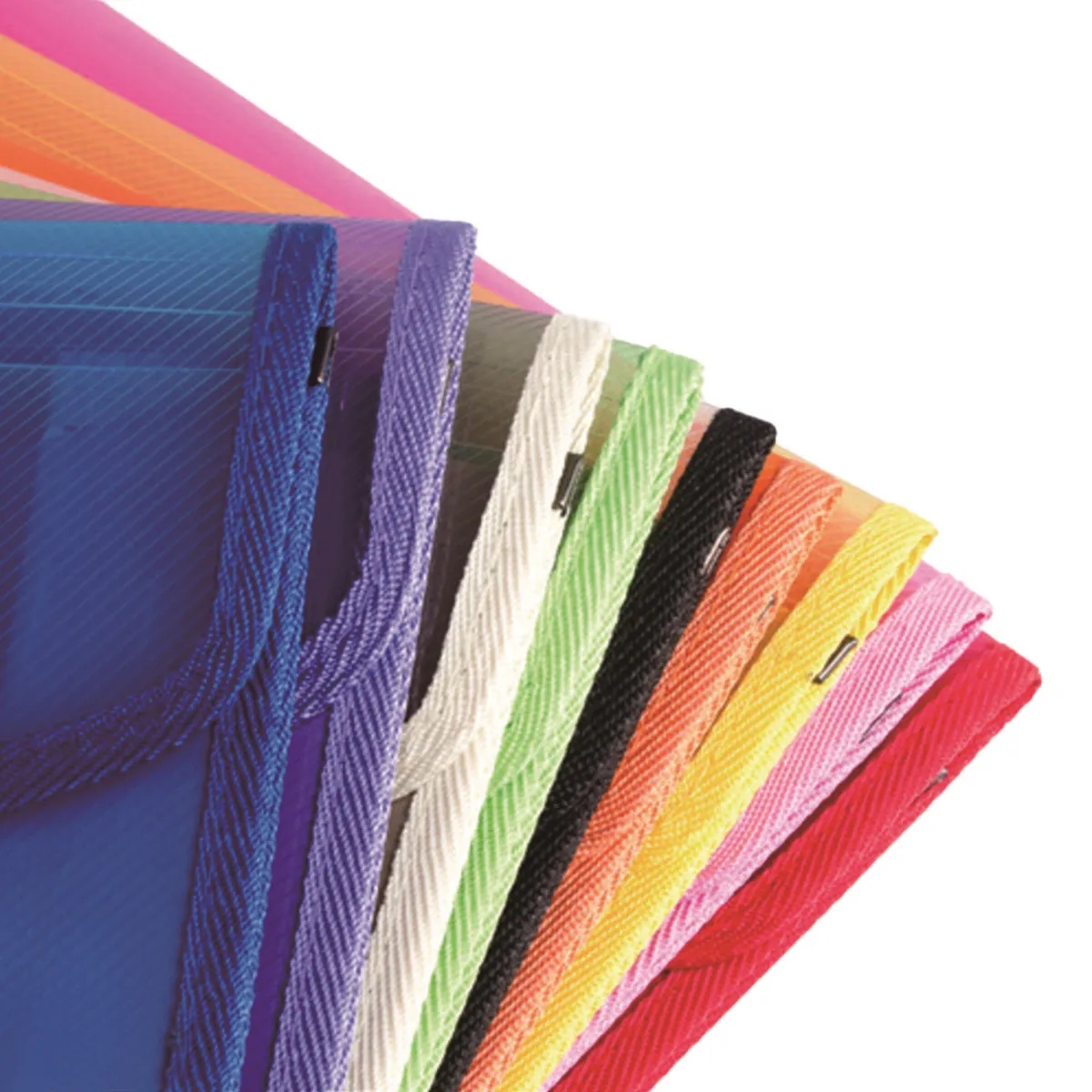 Large-Capacity Transparent Document Folder with snap Closure 3