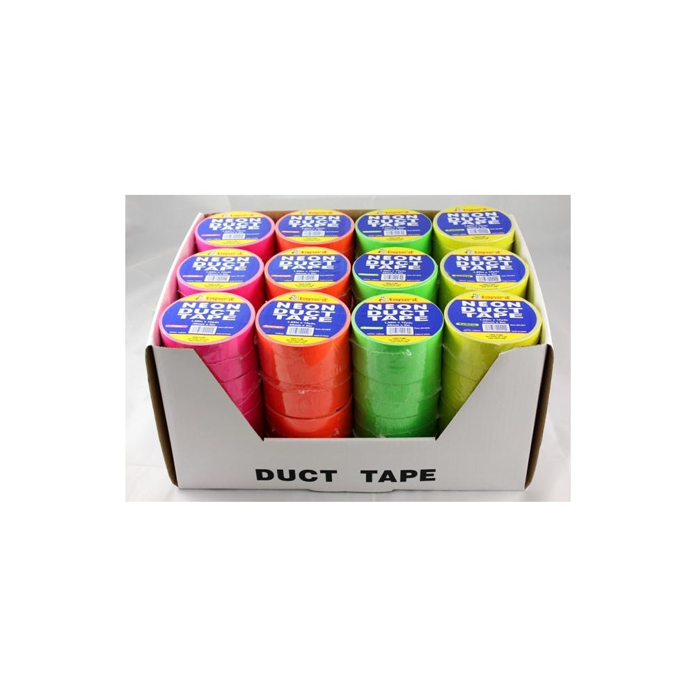 Neon Duct Tape - Assorted Colors 1.89" x 10' 1