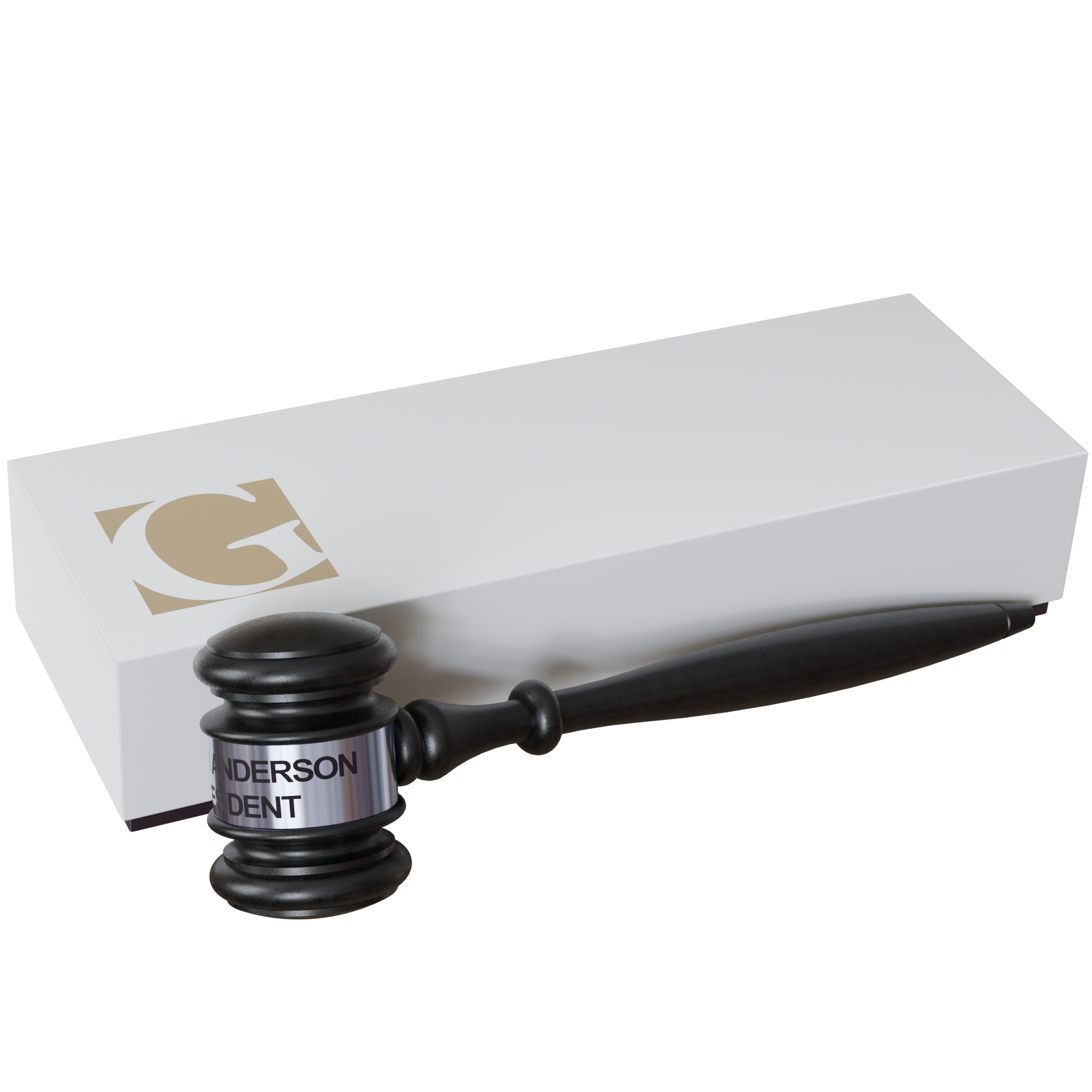 Ebony Gavel and Gift Box 2