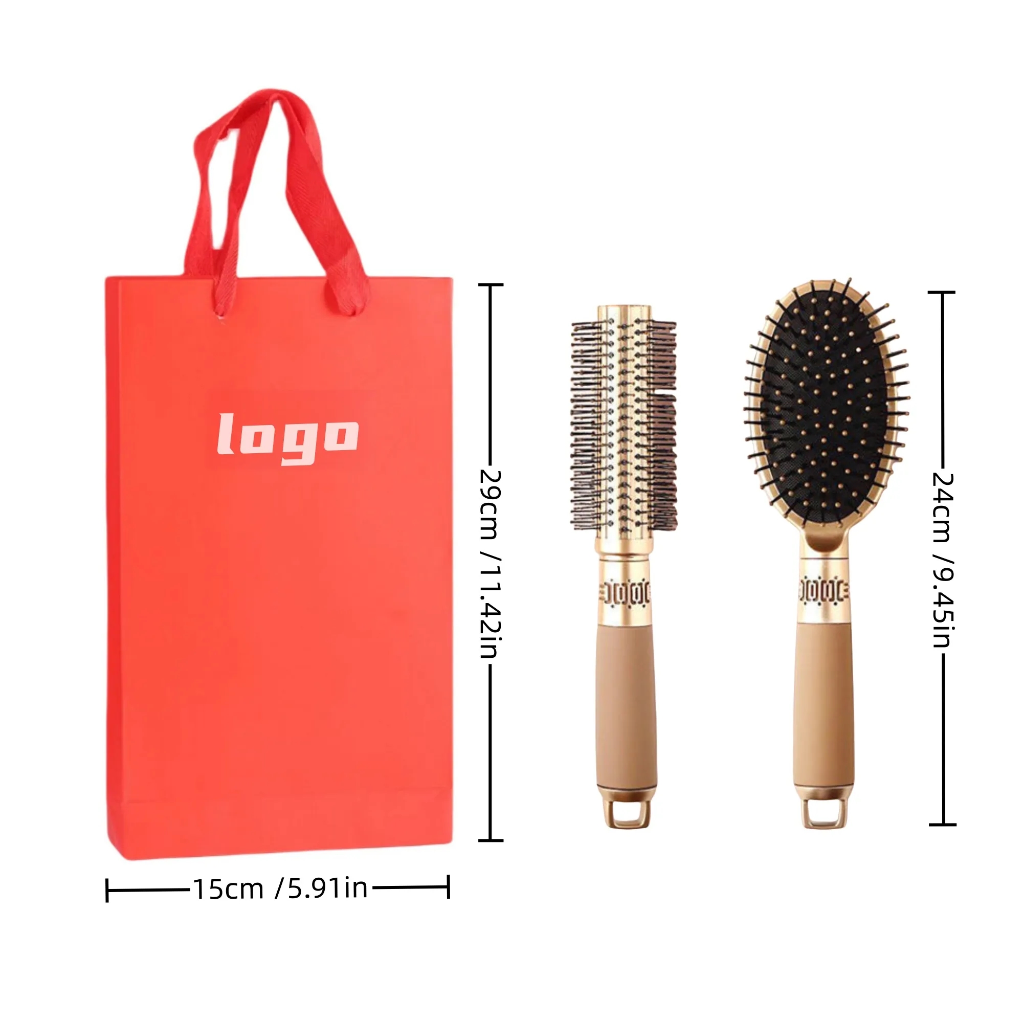 Air Cushion Comb Soft Padded Event Souvenir Set 2