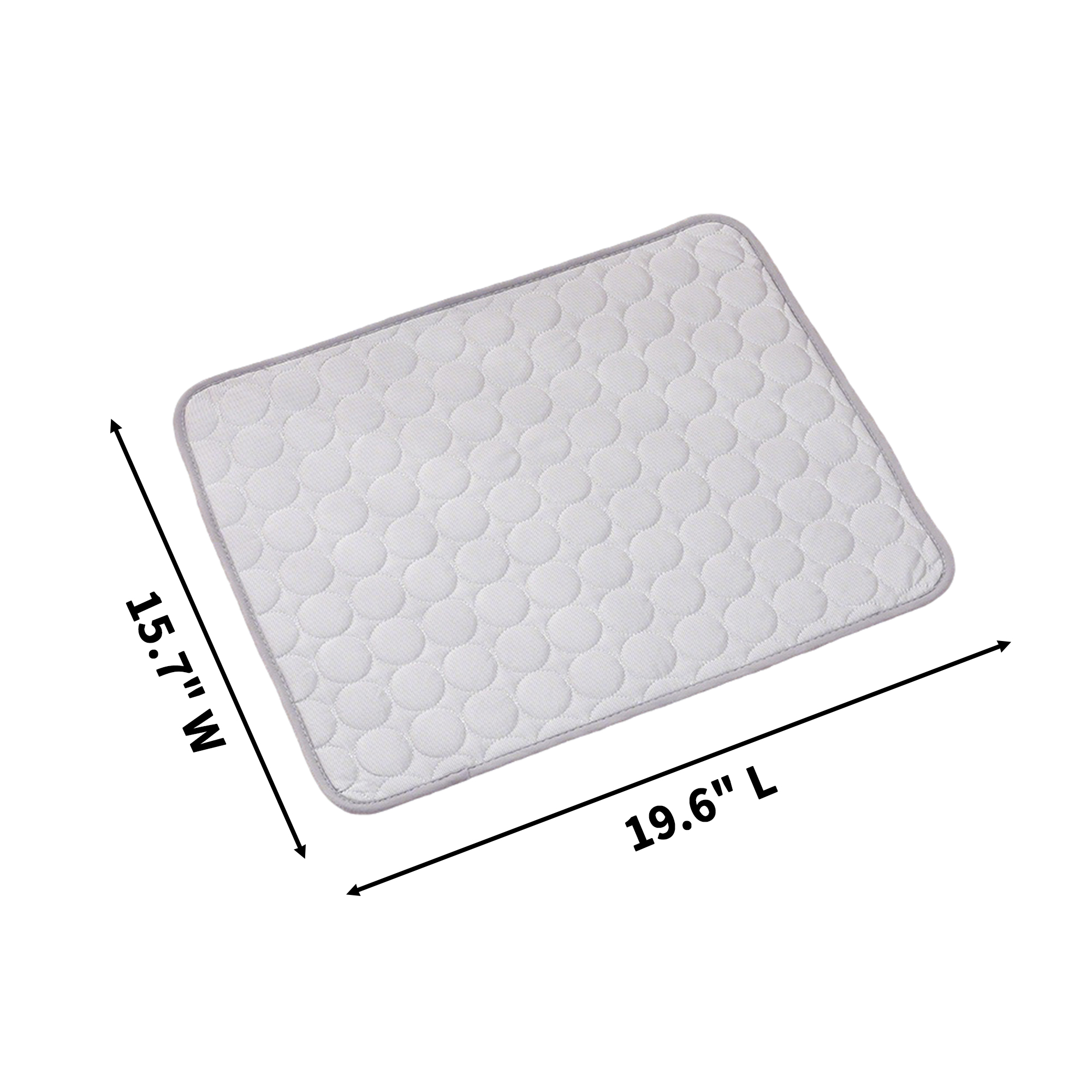 Ice Silk Pet Cooling Mat 19.6" x 15.7" Quilted Surface 6