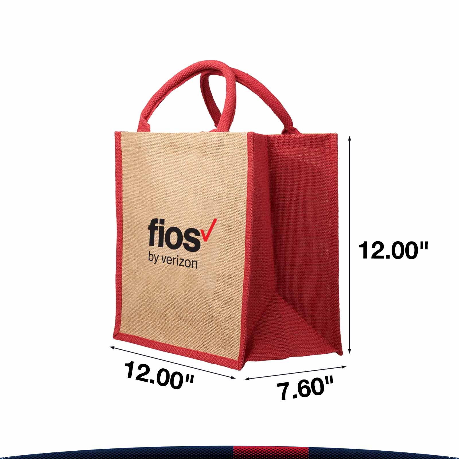 Reinie Jute Tote Bag, custom tote bag with logo imprint 2