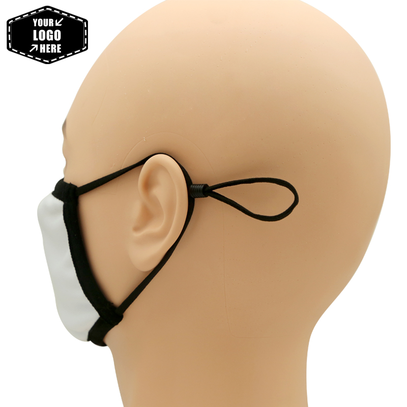 A-Grade Sublimated Cotton Face Mask W/ Adjustable Earloops - 2 Ply 3