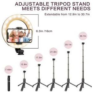 Led Ring Light With BT Remote& Phone Holder 2