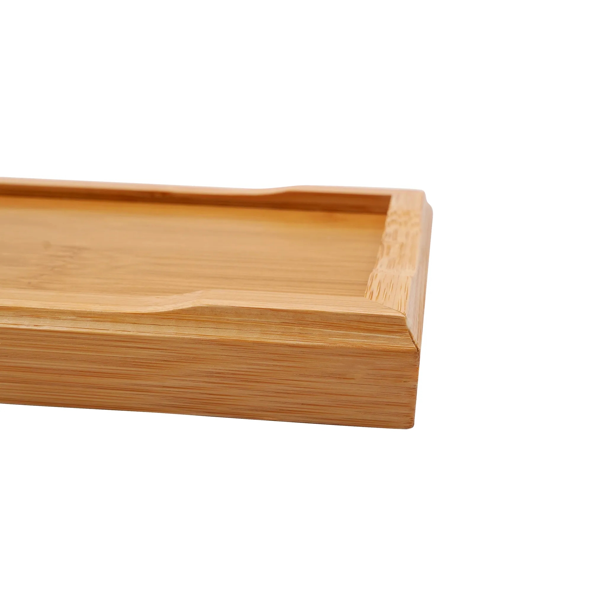 Bamboo Party Plate Wood Cutting Board with Hand Drip Ring 2