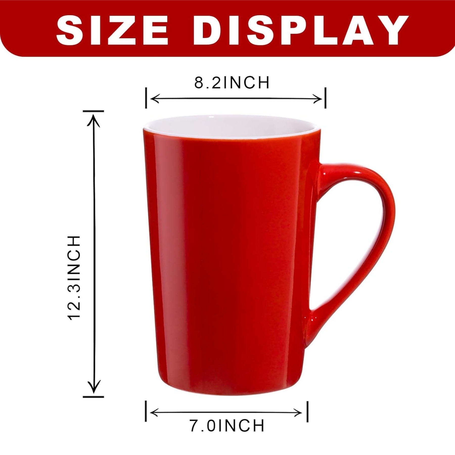 12oz Solid Color Ceramic Mug 2