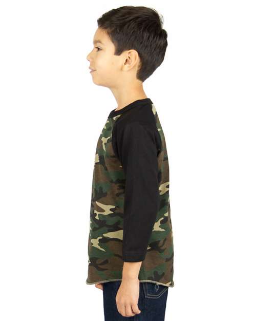 Youth Camo Raglan Tee - SHRAGCY 8