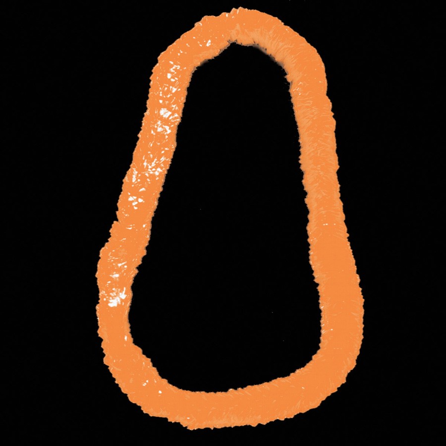 Orange 34" Plastic Leis