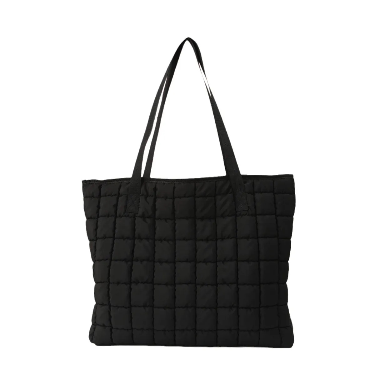Quilted Puffer Large Tote Bag 4
