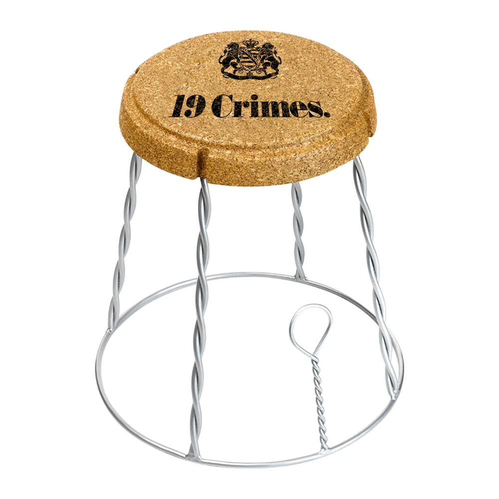 XL Champagne Cork Wire Cage Side Table 6