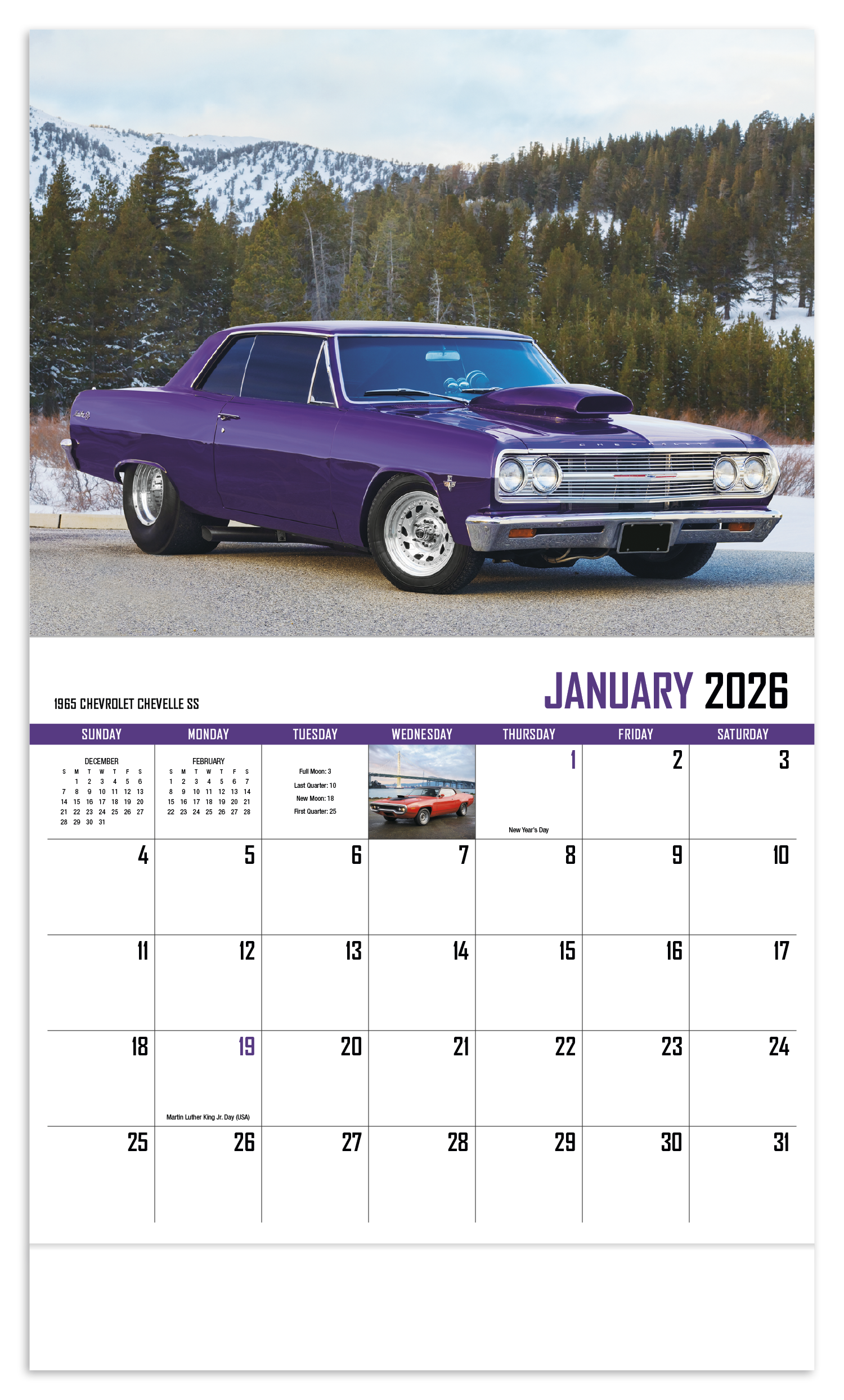 HotLine® Products Street Thunder Appointment Calendar - Stapled 3
