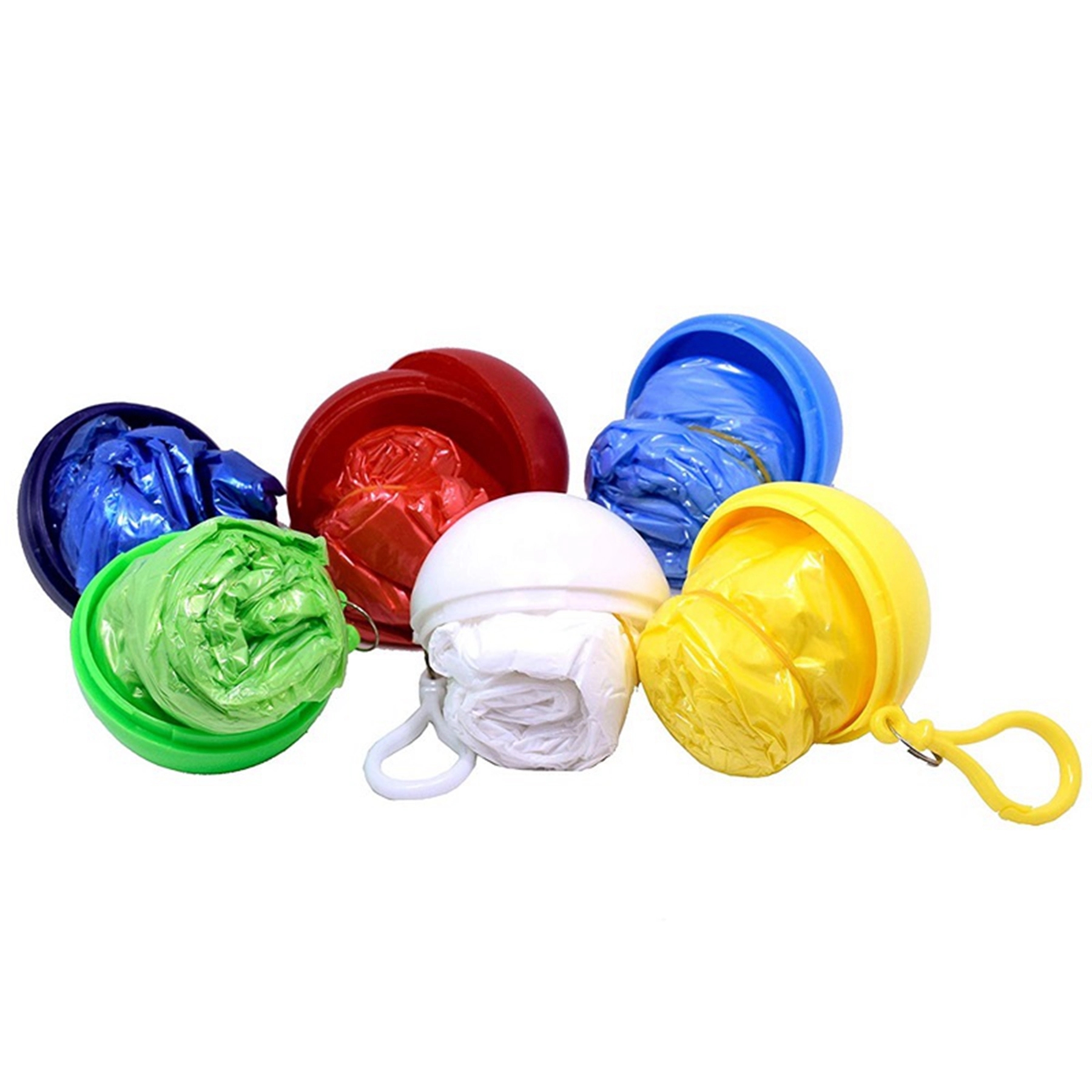 Poncho Raincoat Ball Keychain 4