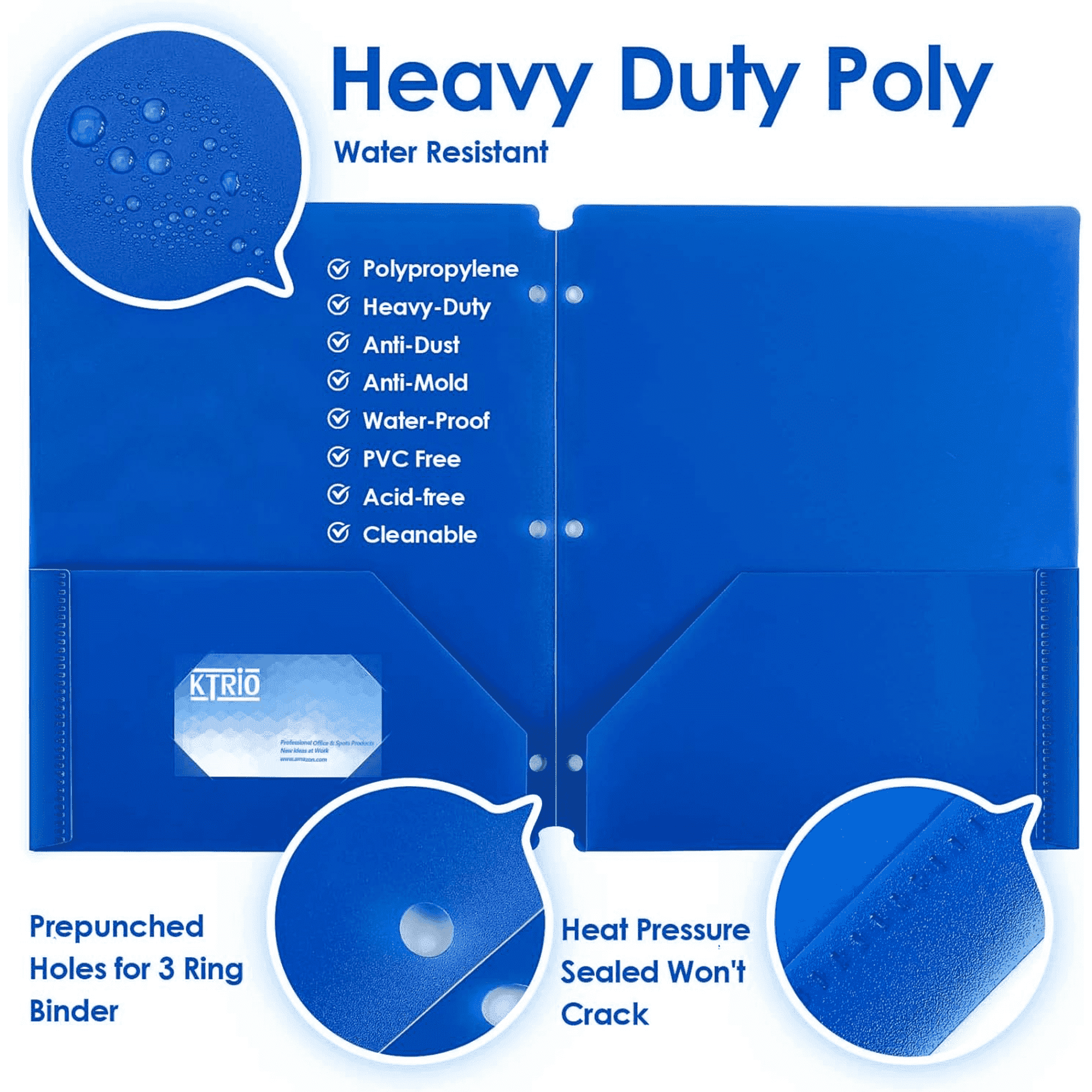 Heavy Duty Plastic Letter Size School Folders 4