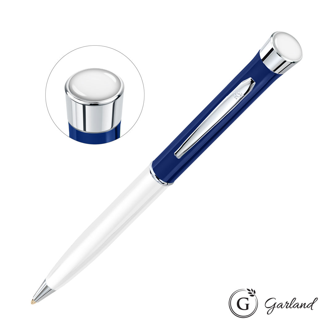 Garland® Patriot Custom Ballpoint Twist Pen - Chrome Accent 23
