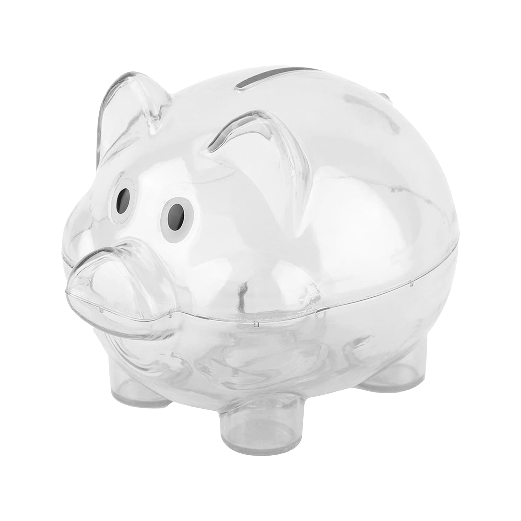 Clear Plastic Piggy Bank 3