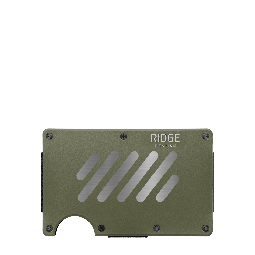 Ridge Wallet Titanium w/ Money Clip