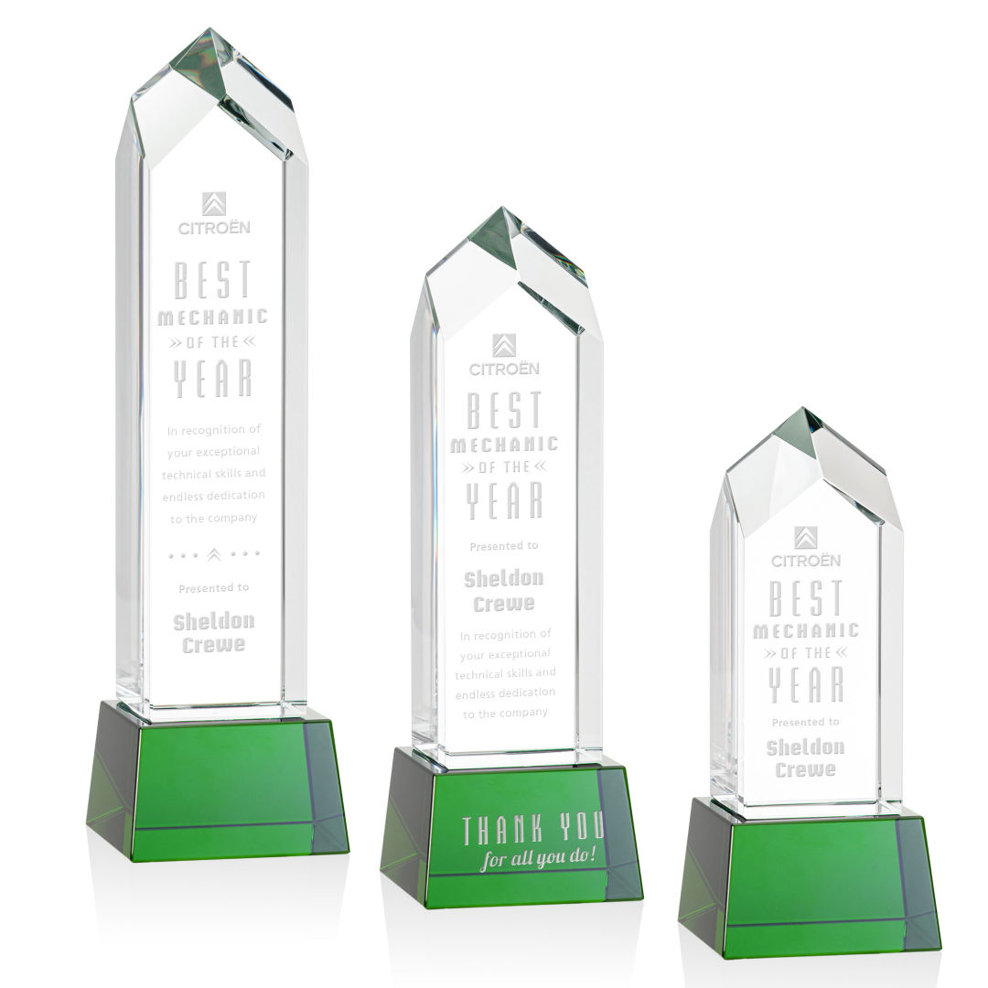 Clarington Award on Base - Green 11