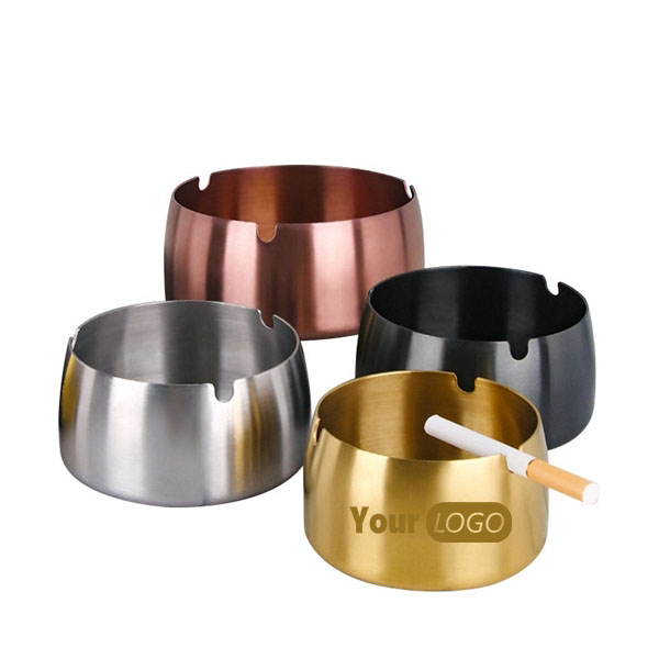 Round Stainless Steel Ashtray 1