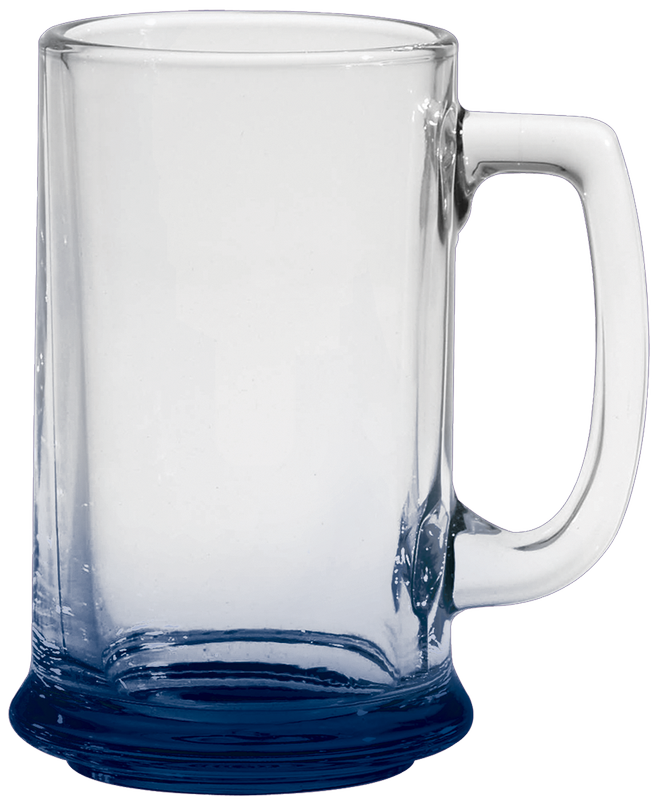 15 oz. Glass Tankard - Deep Etched 5
