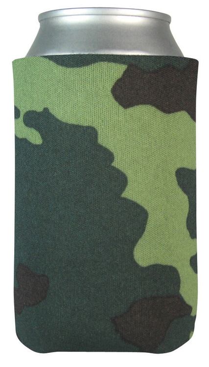 FoamZone USA Made Collapsible Can Cooler with Bottom Imprint