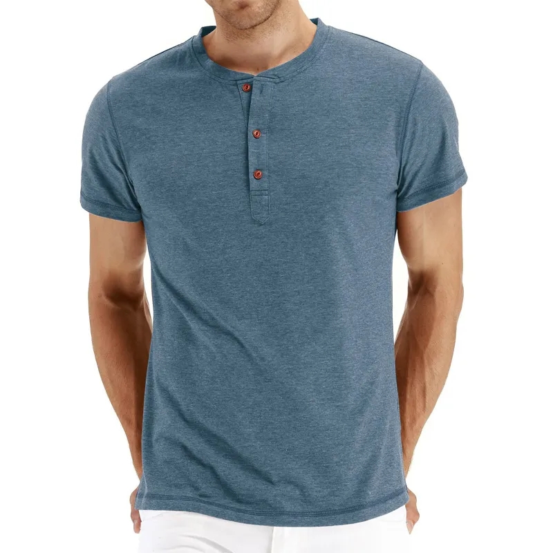 Classic Men's Henley Short Sleeve T-Shirt 3