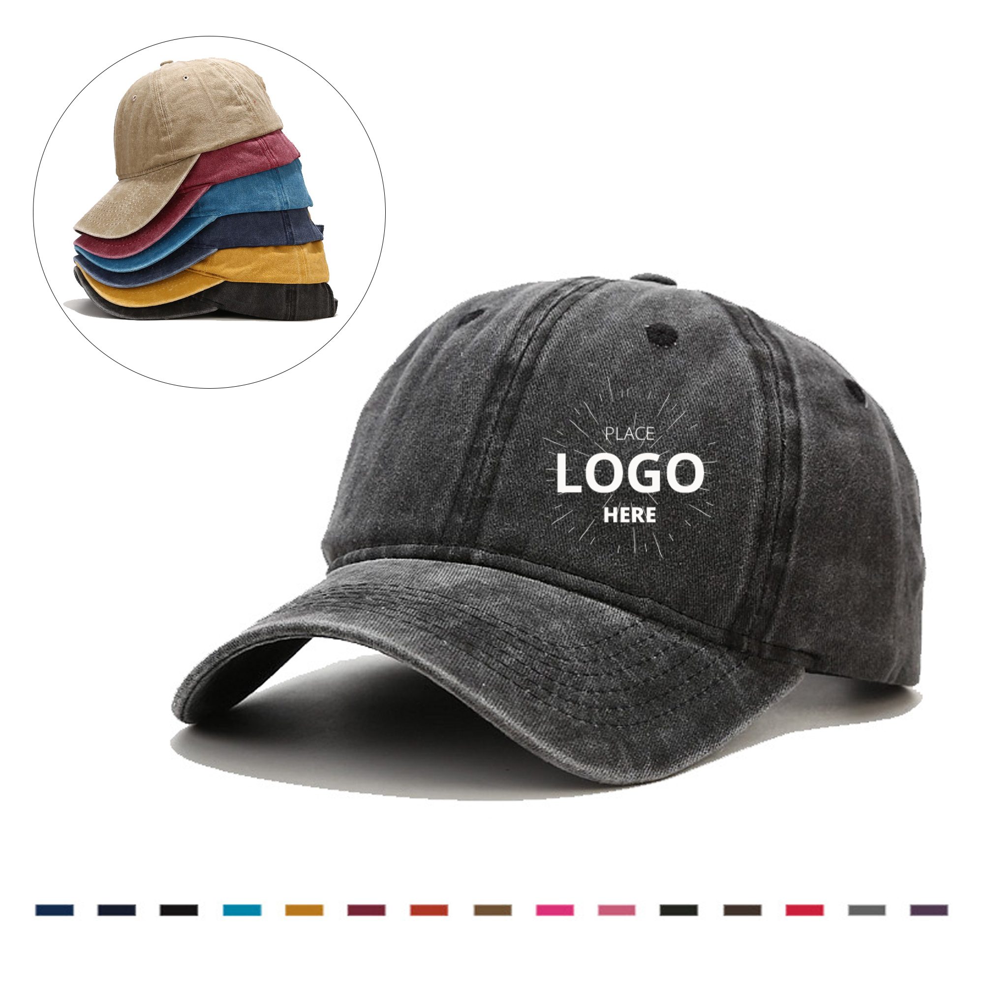 Cotton Adjustable Baseball Caps 1