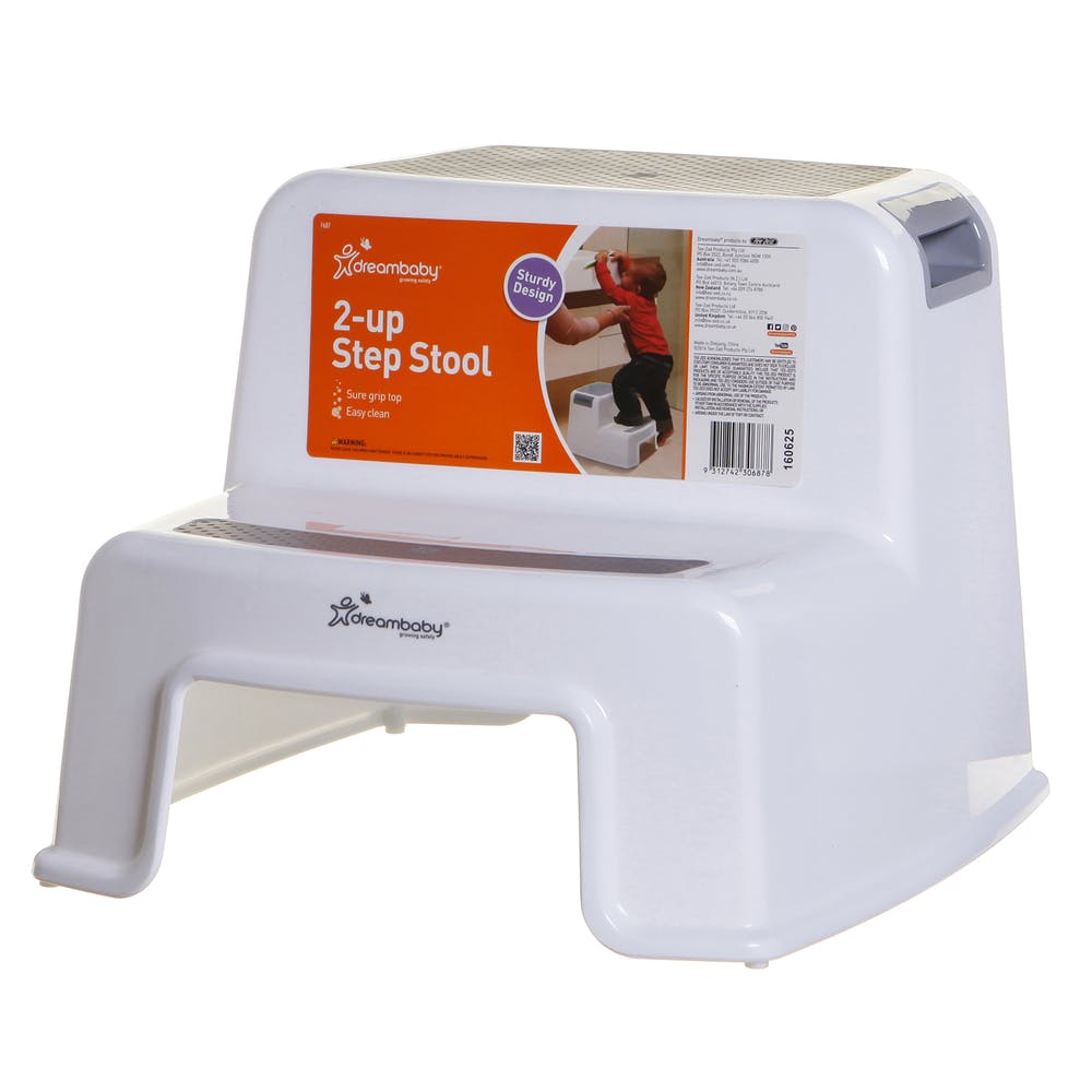 2 Step Stool - Gray 4.25" x 12.8" x 10.25" 2