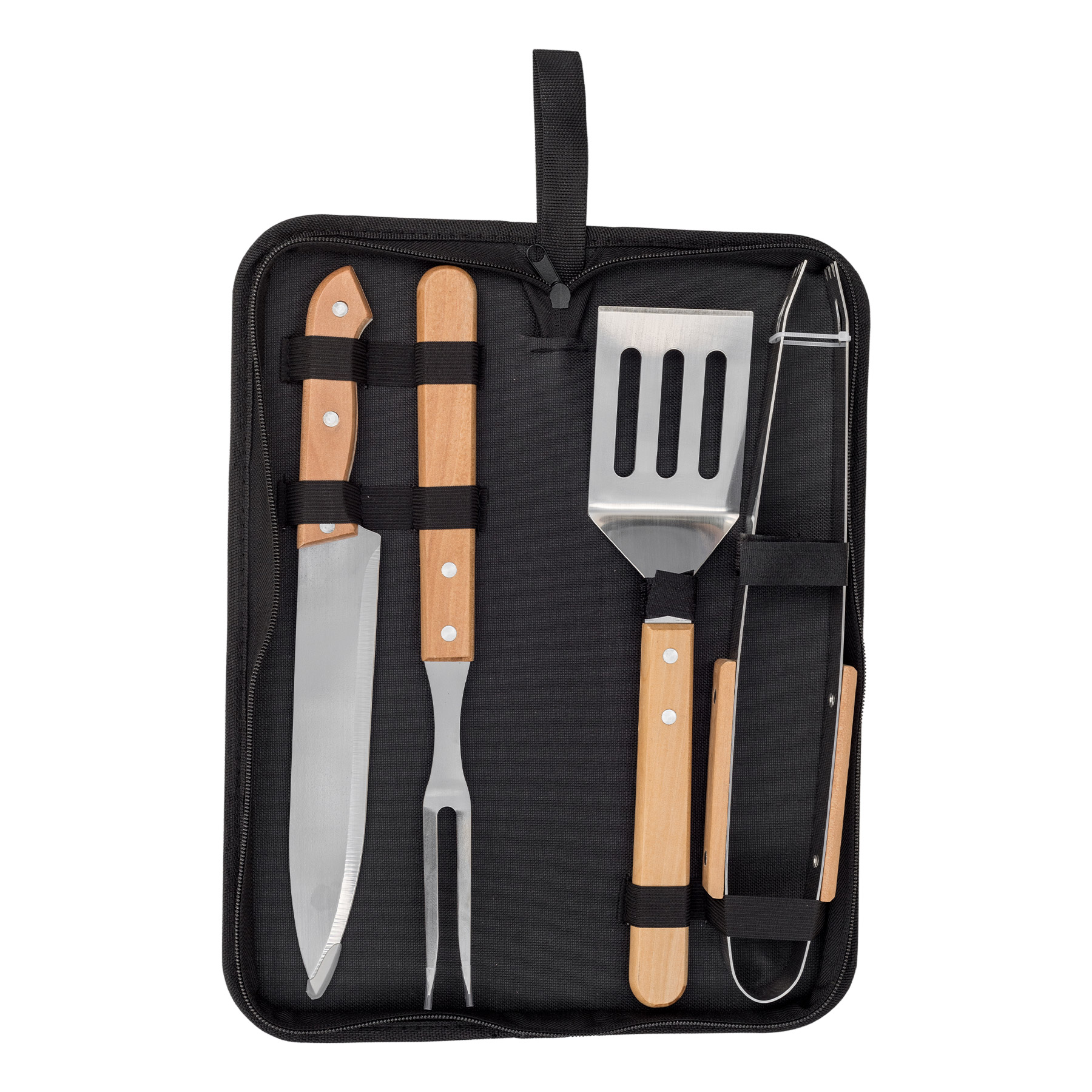 6PCS Stainless Steel Barbecue Tool Set With Packing Bag 8