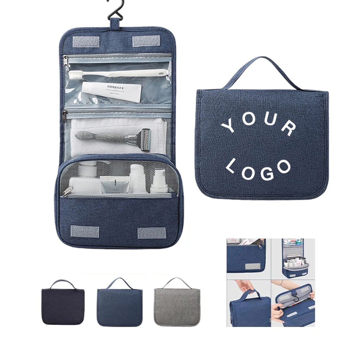 Customizable Terylene Toiletry Bag for Travel 2