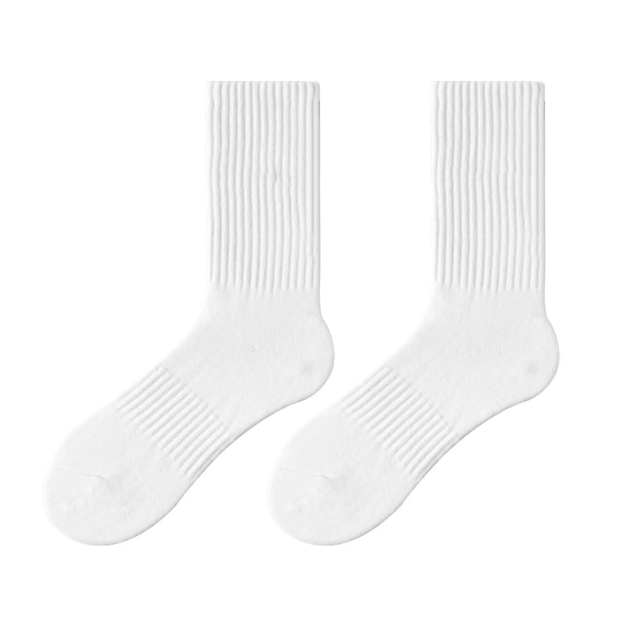 Solid Color Casual Breathable Shaping Cotton Socks 3