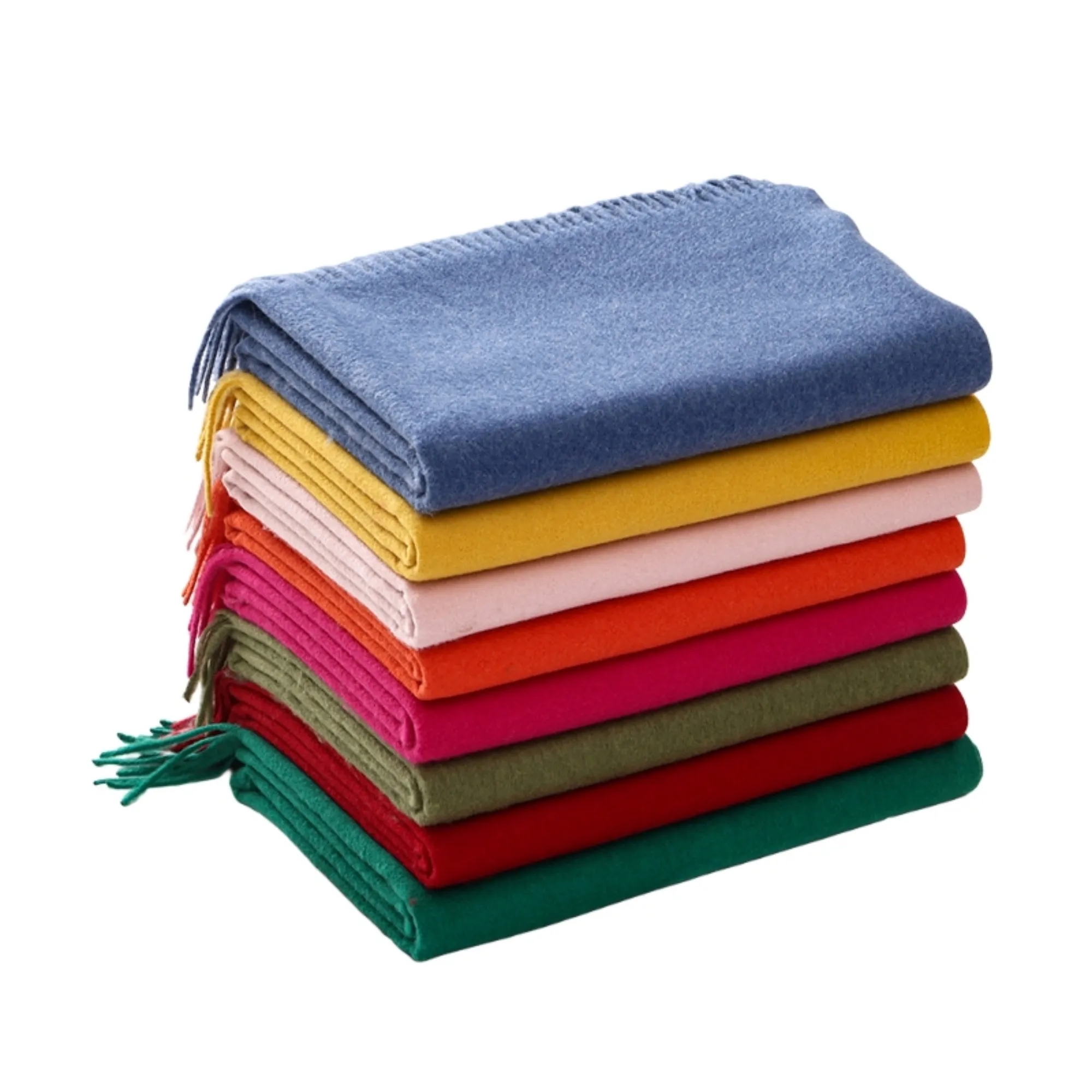 Warm Soft Wool Solid Knit Scarf Winter Scarf 14
