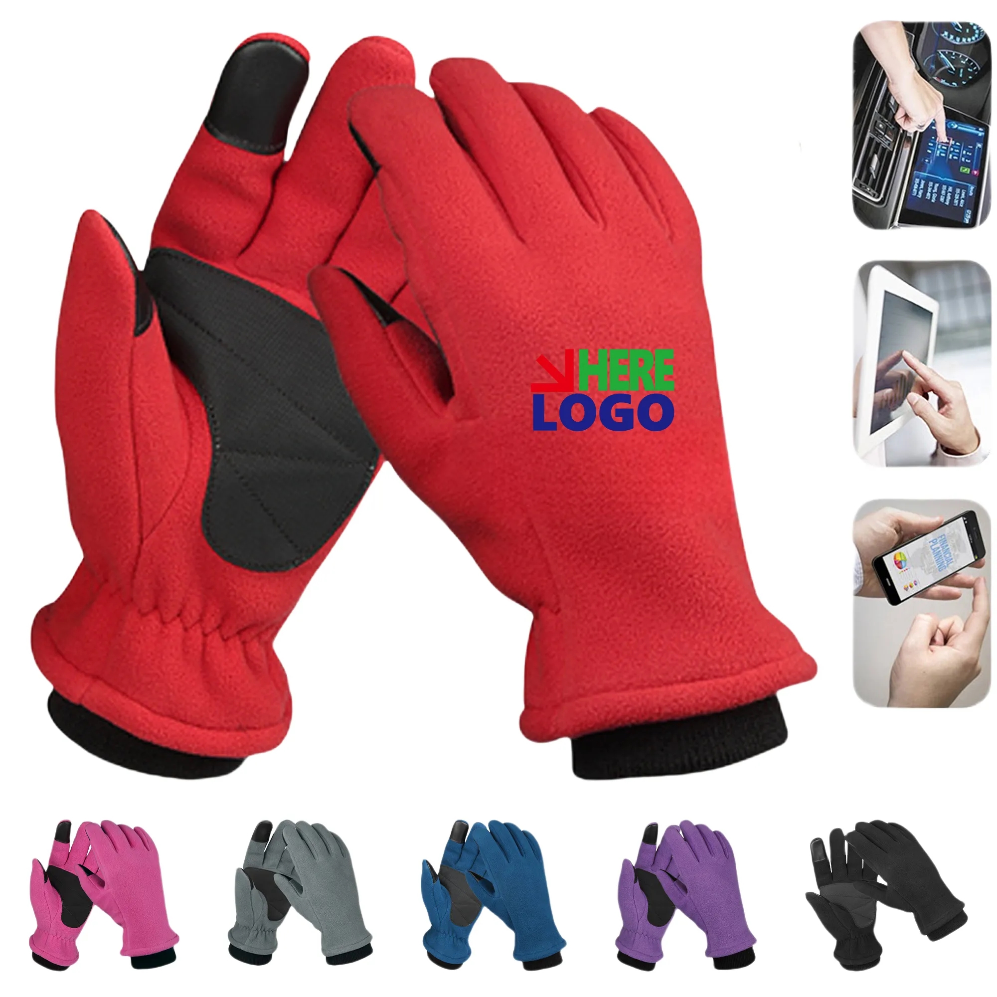 Stay Warm Autumn Winter Polar Fleece Gloves MOQ20 6