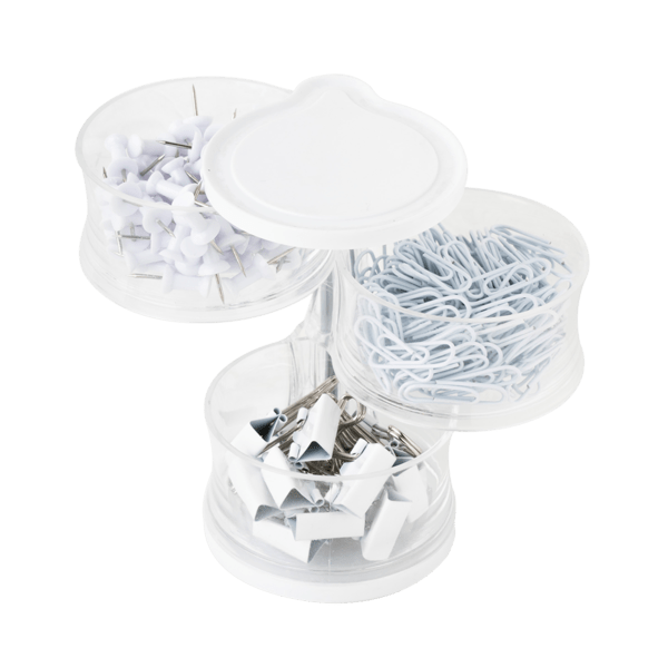 Tower of Clips and Push Pins 7
