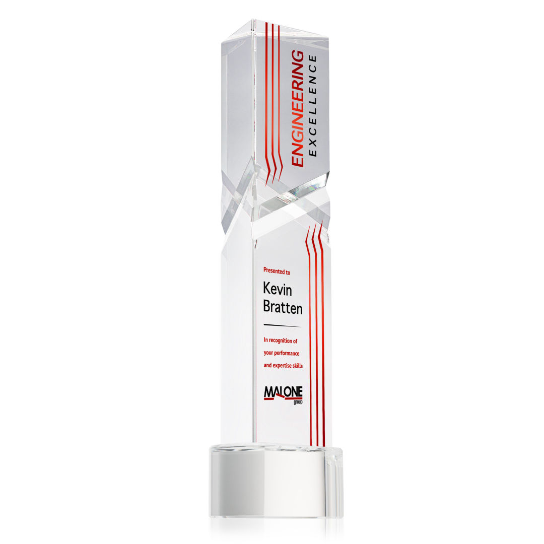 Oakham VividPrint™ Award on Paragon Base - Clear 10