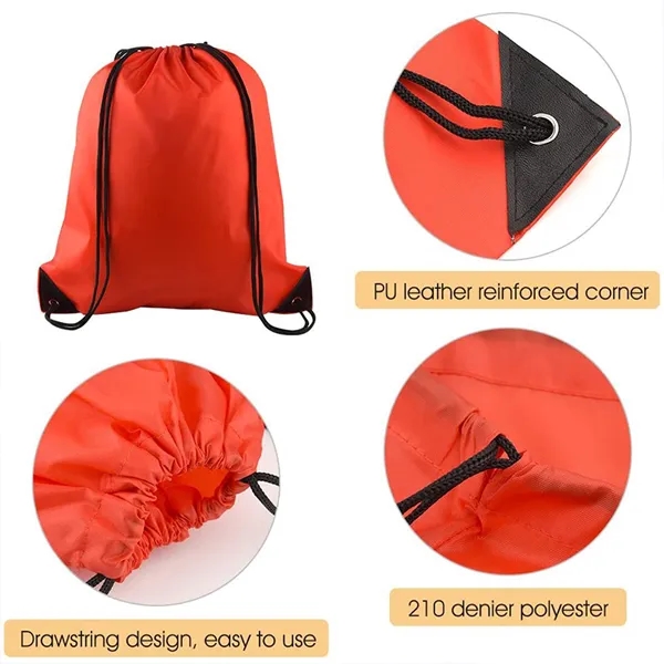 210D Recycled PET Drawstring Backpack 2
